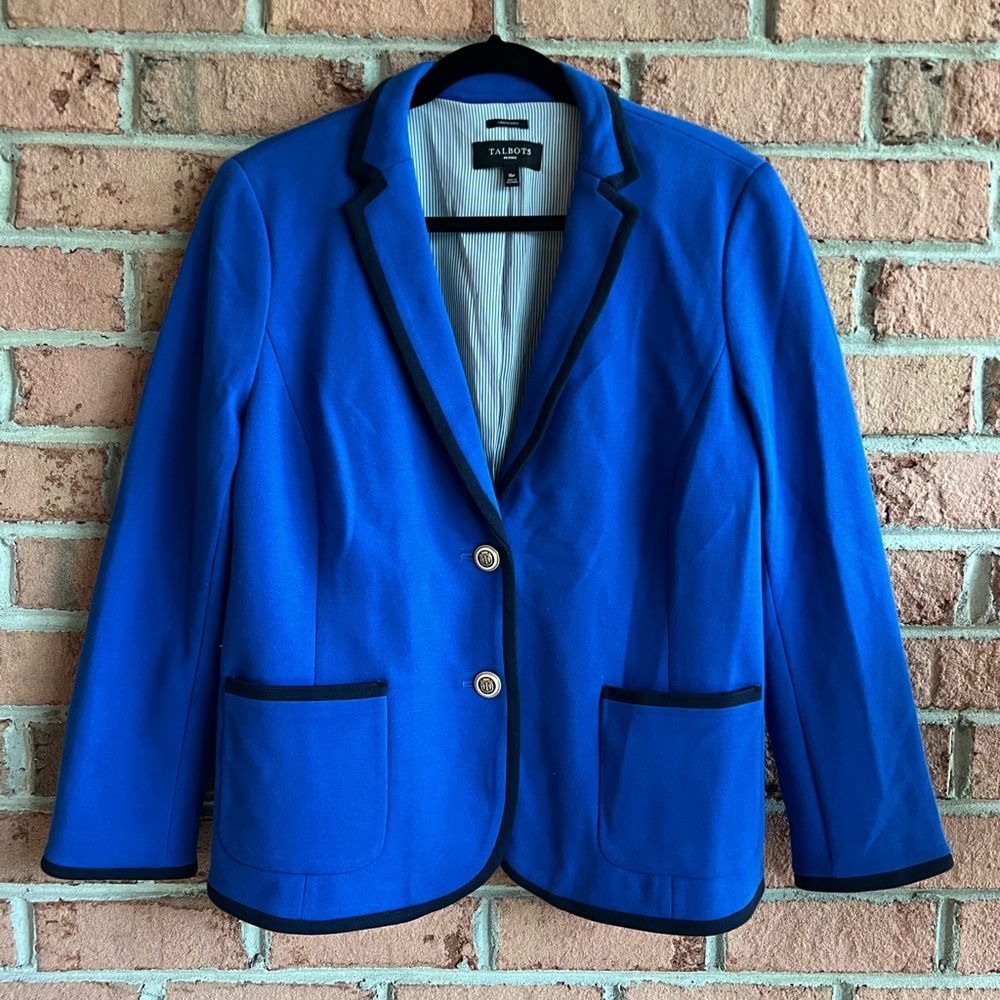 Talbots Women’s Aberdeen Blue Blazer size 16p